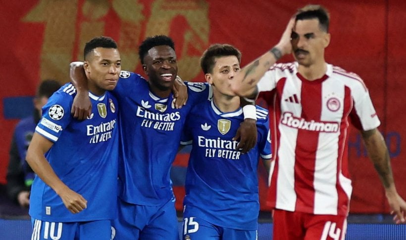 مبابي يقود ريال مدريد لفوز ثمين على أولمبياكوس